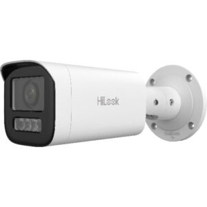 Camera supraveghere exterior IP Hikvision HiLook Hybrid Light IPC-B660HA-LZU, 6 MP, 2.8 - 12 mm, IR/Lumina alba 50 m, microfon, slot card, PoE