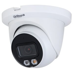 Camera IP Full Color Dahua IPC-HDW2449TM-S-IL-0280B, 4MP, lentila 2.8mm, IR si lumina calda 30 m, microfon, PoE, IP67