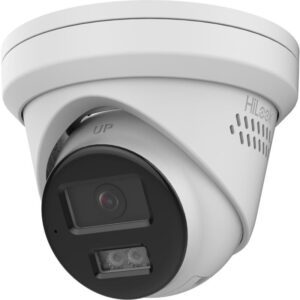 Camera IP dome Hikvision HiLook IPC-T280HAP-LUF/SL 8MP, dual light 30m, slot card, microfon si difuzor, sirena si stroboscop, IP67, POE