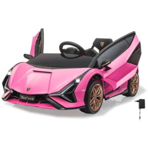 Masinuta electrica Ride-on Lamborghini Sian Roz 37 Mhz 3+-desigilat