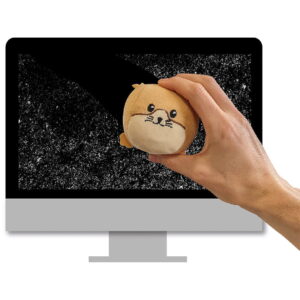 Jucărie Anti-Stres și Curățător de Ecran în Formă de Hamster