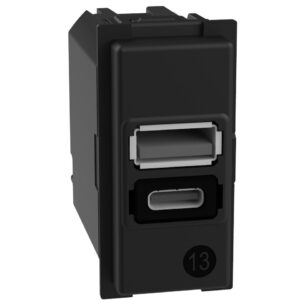 Incarcator dublu USB Tip A+C 1M Bticino Living Now K4191AC