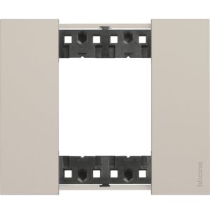 Rama ornament 2 module Bticino Living Now KA4802KM, nisip