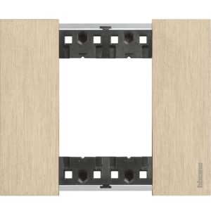 Rama ornament 2 module Bticino Living Now KA4802ZW, auriu
