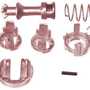 Kit reparatie incuietoare yala butuc usa fata Techstar, compatibil cu BMW X5 E53, X3 E83, stanga sau dreapta, metal, 7 piese, Echiv OE 51217035421