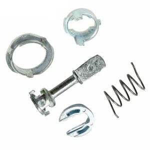 Kit reparatie incuietoare yala usa auto Techstar, compatibil cu VW Golf 4, Bora, Jetta, Polo, Audi A6, Skoda Fabia – Fata stanga/dreapta, 6 piese metalice, 1U0837167