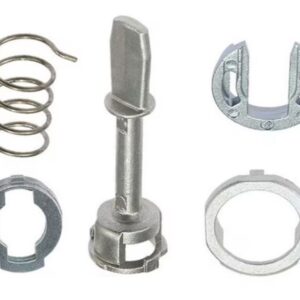 Kit reparatie incuietoare yala usa auto Techstar, compatibil VW Passat B5 Lupo Bora Golf 4 Audi A3 A4 A6, 1996–2005, 5 piese metalice, 3B0837167