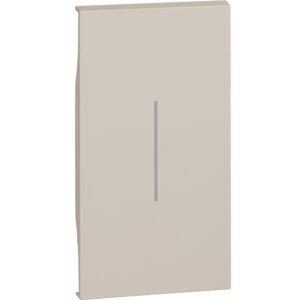 Tasta iluminabila 2 module pentru intrerupatoare Bticino Living Now KM01M2, nisip