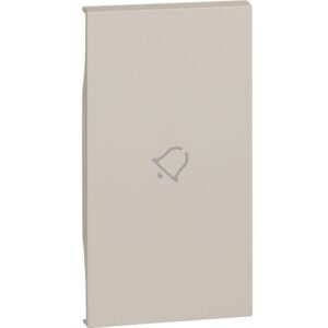 Tasta simbol sonerie 2 module Bticino Living Now KM01M2D, nisip