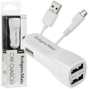 KM0018, 2 x USB, Alb