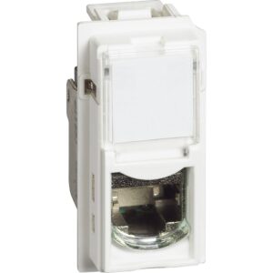 Priza date RJ45 Cat.6A Utp Bticino Living Now KW4279C6A, alb