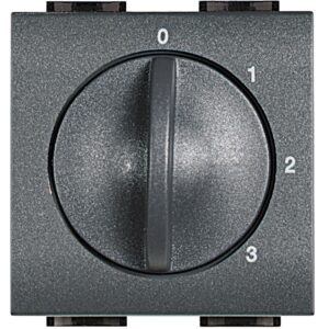 Selector rotativ 4 pozitii Bticino Living Light L4016, antracit
