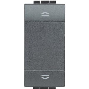 Buton (1P/NO)+(1P/NO) interbocat Bticino Living Light L4037 / L4037N, antracit
