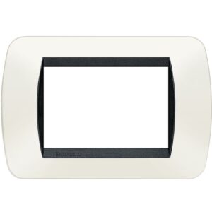 Rama ornament 3 module Living Light Bticino L4803PB, alb