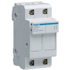 Separator 2P 32A L38 2M, DC 1000V PV Hager L502PV