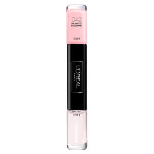 Lac de unghii L'Oreal Infallible Gel Nail Polish, 2x5ml (Concentratie: Lac de unghii, Culoare produse: 42 Unlimited Lollpink)