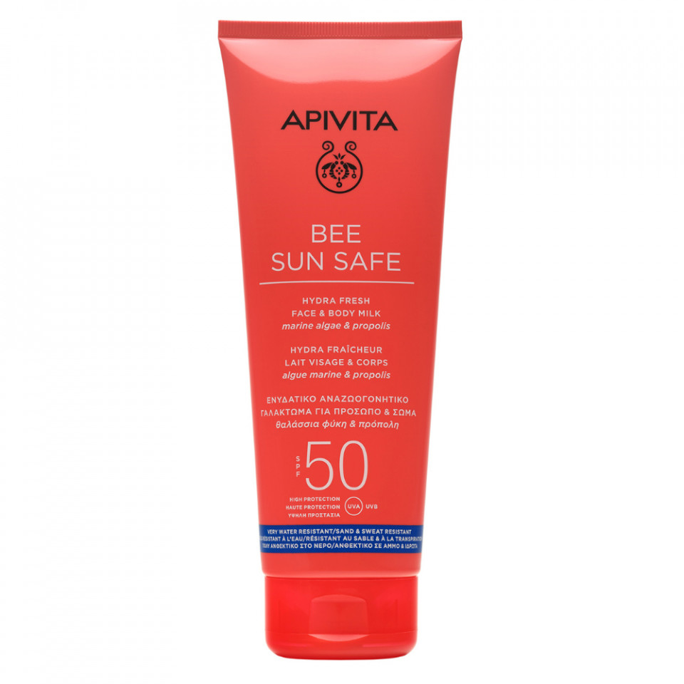 Lapte protectie solara corp si ten SPF50 Apivita Bee Sun Safe, 200 ml