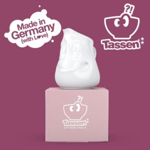 Latiera Alba din Portelan cu Expresie