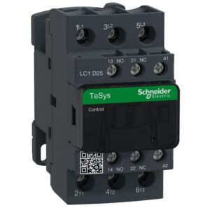 Contactor Tesys D 3P(3 NO) - AC-3 - 440V 25A, aux 1NO+1NC - bobina 230VAC Schneider LC1D25P7