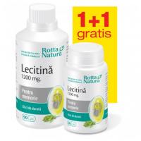 Lecitina 1200 mg - pachet promotional 1 +1 120cps ROTTA NATURA