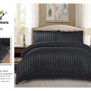 Lenjerie damasc cu elastic