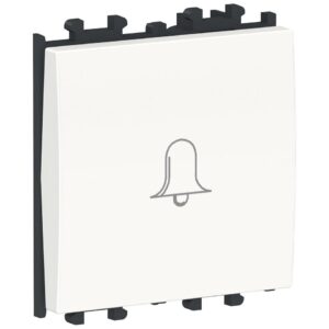 Intrerupator cu revenire, simbol sonerie 2 module Schneider Easy Styl LMR0230001, alb