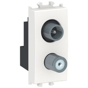 Priza TV-SAT de capat, 1M Schneider Easy Styl LMR6138001, alb