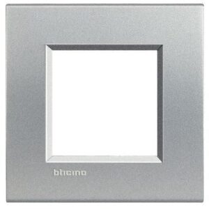 Rama ornament 2 module Living Light Bticino LNA4802TE, argintiu