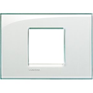 Rama ornament 2 module aquamarine Living Light Bticino LNA4819KA