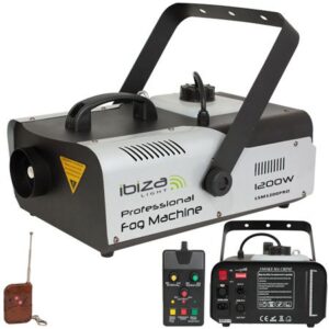 Masina profesionala fum 1200W cu telecomanda Ibiza Light LSM1200PRO