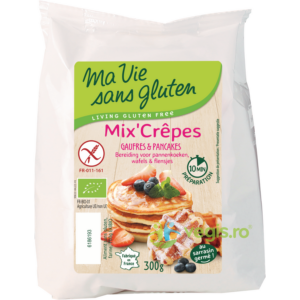 Amestec pentru Crepes, Gofre si Clatite fara Gluten Ecologic/Bio 300g