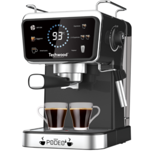 Espressor Techwood TCA-1386EXN, 20 bar, capsule Nespresso sau cafea macinata, 1.5L