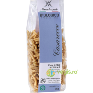 Paste Casarecce din Orez Integral fara Gluten Ecologice/Bio 250g