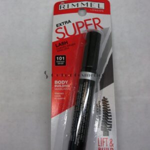 Mascara Rimmel London Extra Super Lash cu perie curbata - Black