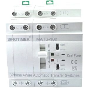 Comutator de transfer automat ATS Sinotimer, AC, 4 Poli Trifazic, 63A, pentru generator ,ATS-MATS-100-4P-63A MATS-100 4P 63A