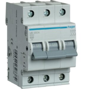 Siguranta automata 3P 50A 6kA curba B Hager MB350A