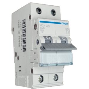Siguranta automata 2P, 25A, 6kA, C, Hager MCN225