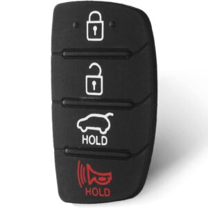 Membrana Cauciuc Butoane Cheie Auto 4 Butoane Compatibila Hyundai Tucson, Santa Fe, ix45, Sonata, i40 – Pad Inlocuire Taste Telecomanda