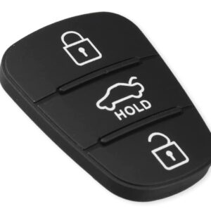 Membrana Cauciuc Cheie Auto cu 3 Butoane – Compatibila Hyundai i10, i20, i30, ix35, Kia Ceed, Rio, Sportage, Venga – inlocuire pad telecomanda