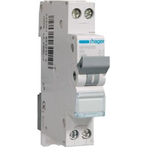 Siguranta automata 1P+N 6A curba B Hager MHN506