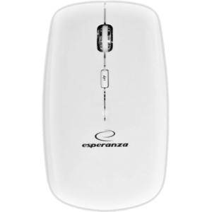 Mouse Saturn alb, optic, wireless, 1600 dpi, 2.4 GHz