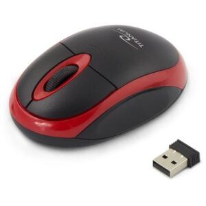 Mouse TITANUM TM116R Wireless Optical Mouse 3D VULTURE | 2.4 GHz| 1000 DPI| 3D| Negru/Rosu