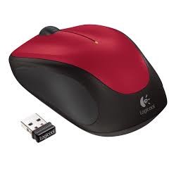 Mouse Logitech Wireless 910-002496, M235, rosu