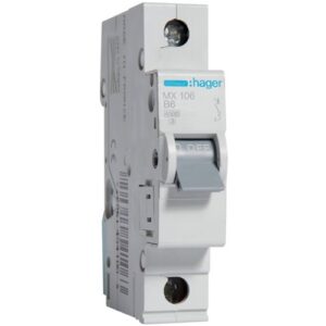 Siguranta automata 1P, 6A, 4,5kA, B, 1M Hager MX106