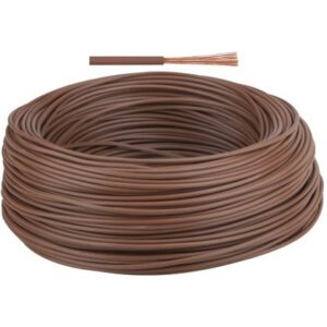 Rola 100m conductor litat din cupru MYF 2.5 (H07V-K) maro