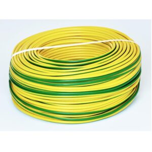 Rola 100m conductor litat din cupru MYF 4 (H07V-K) galben/verde
