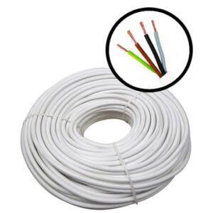 Rola 100m cablu electric litat (multifilar) de cupru MYYM / H05VV-F 4x2.5
