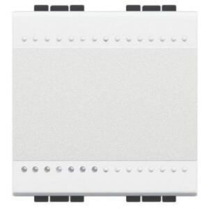 Intrerupator cu revenire 2 module Living Light Bticino N4005M2N, alb