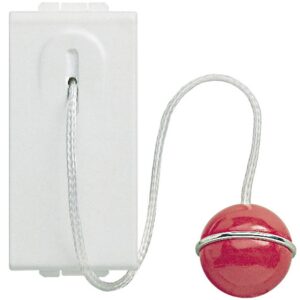 Buton revenire cu fir 1 modul 10A Living Light Bticino N4033, alb