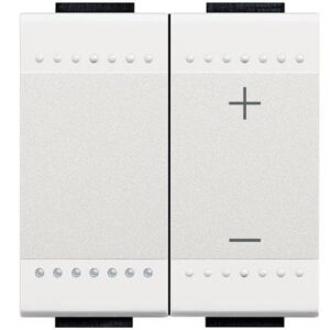 Variator cu comanda tactila 300/600W Living Light Bticino N4408N, alb